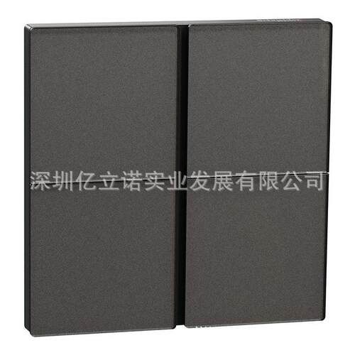 KNX开关控制面板境悦系列黑色玻璃4键智能面板C2E616203_MB_C1