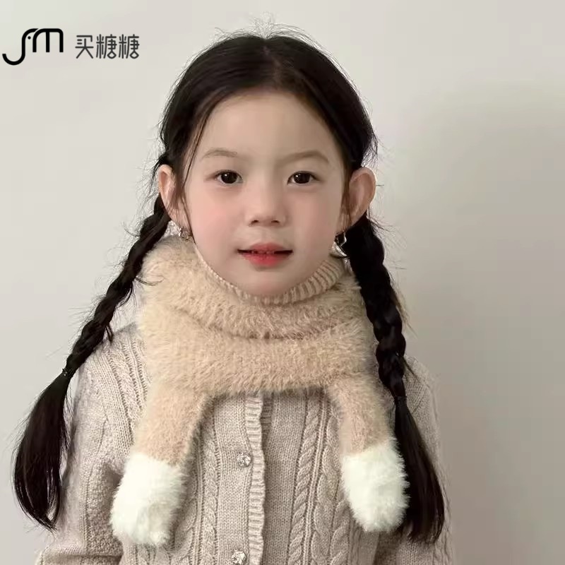 【买糖糖】儿童帽子口罩围脖一体