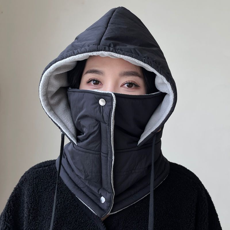 防风防泼水骑行电动车棉帽女冬季