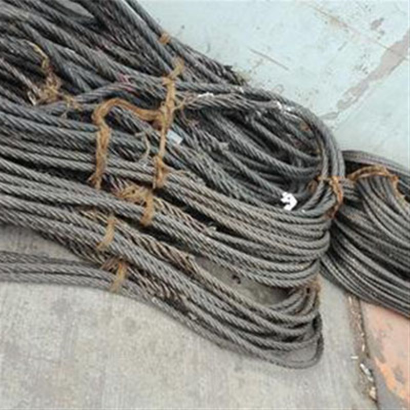 钢丝绳吊索具起重工具14mm16mm18mm20mm纯手工压插编头双扣钢丝绳