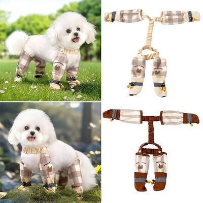 [Pet Strolling Going Out Dust-proof Four-Legged Pants Dog]