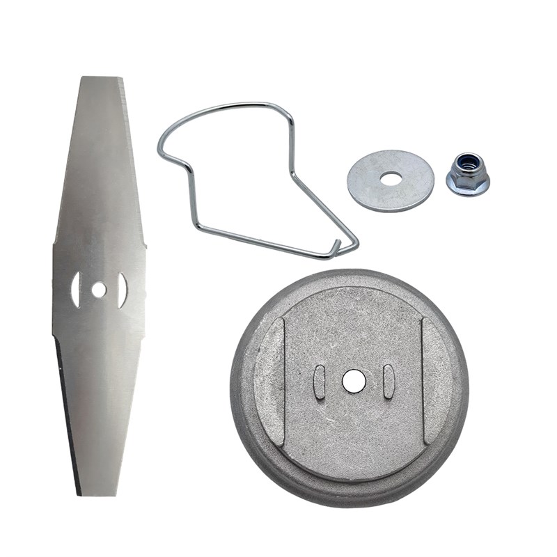 电动锂电割草机打草头q刀片铝合金底座不锈钢刀片底座挡板坚固耐