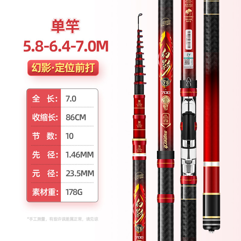 前打竿谷麦钓竿超轻超硬19调三定位不剪线碳素逗钓鱼竿大物滑漂竿,户外/登山/野营/旅行用品,前打竿,淘宝优惠券,粉丝福利购,淘宝优惠卷