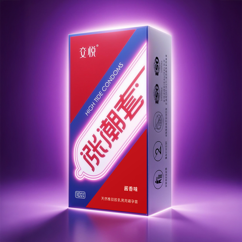 交悦天然橡胶避孕套正品安全超薄旗舰店安全套男士用玻尿酸涨潮套