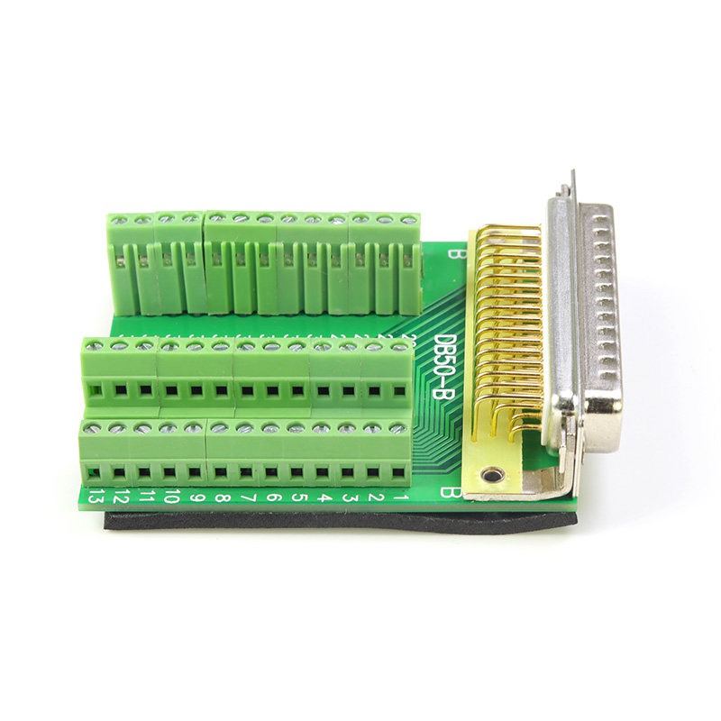 纯铜DB50免焊 50针q接头无需焊接db50公头母头转接板接线端子柱