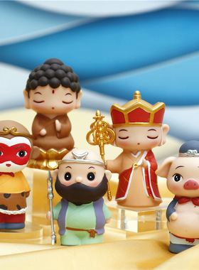 苏蕊西游系列悟空传奇大闹天宫盲盒神话传说禁止蕉绿公仔桌面摆件