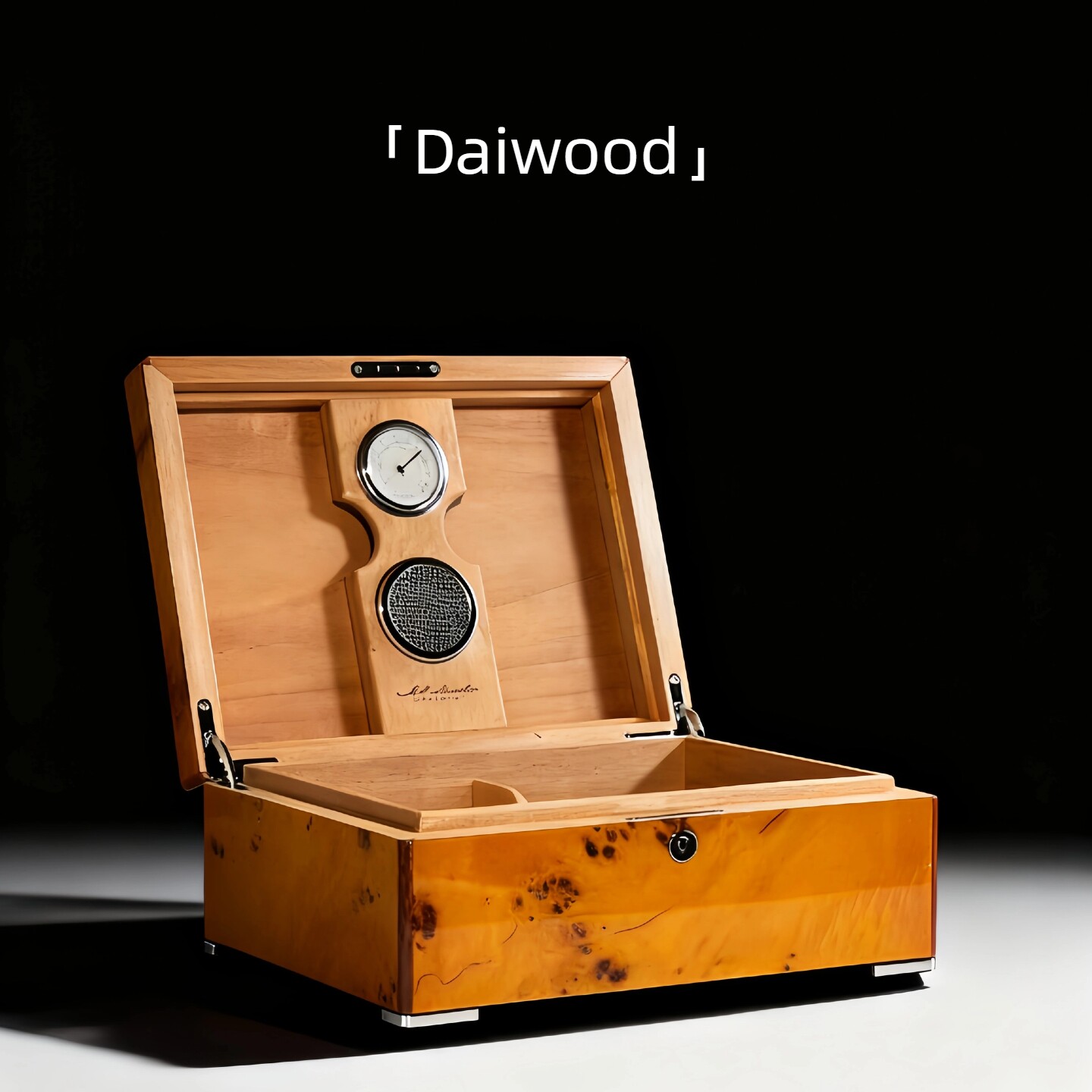 Daiwood 雪松木盒雪茄保湿盒醒茄养茄盒大容量雪茄柜收干保养盒子