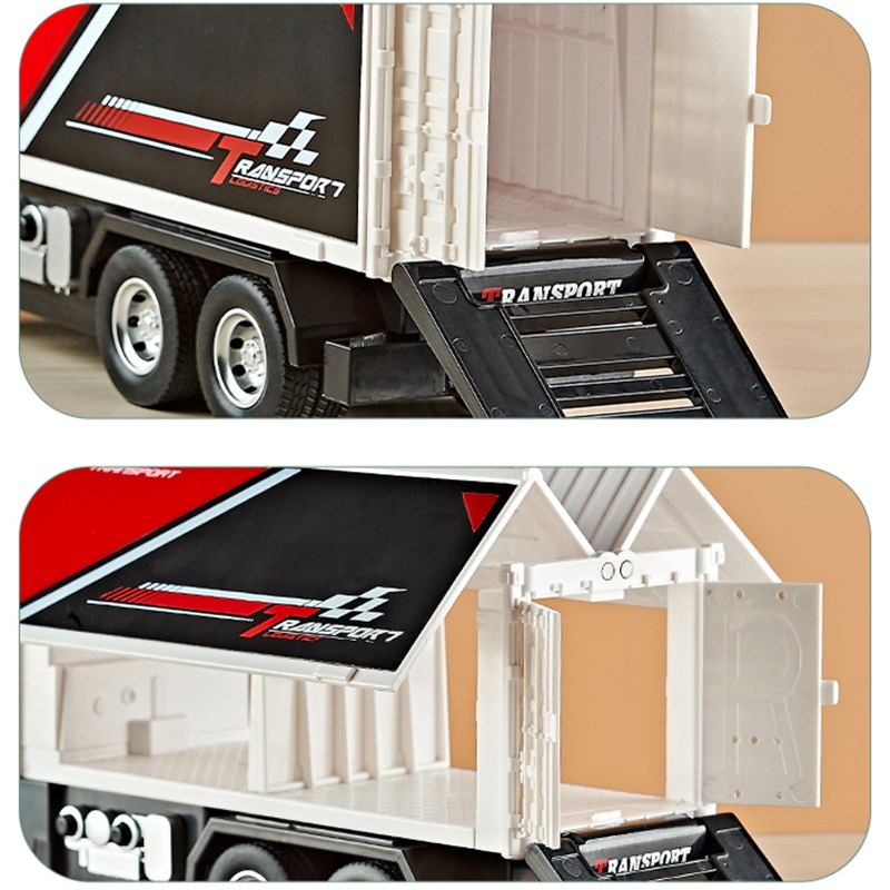 电动升降货柜车儿童超大号合金大货车卡车小汽车车男孩