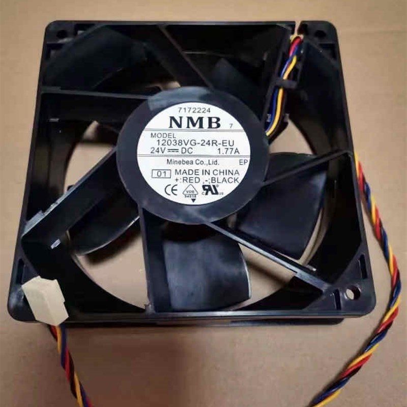 正品全新 12038VG-24R-EU 24V 1.77A 12cm 4NM线变频器散热风扇