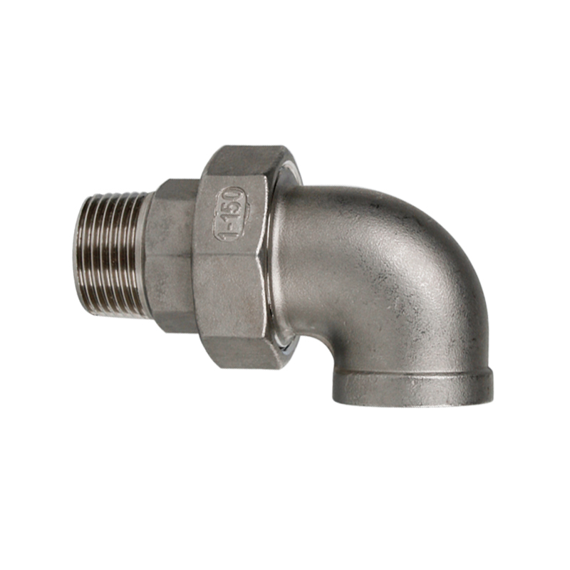 304不锈钢内外丝活接管弯头90度水管配件弯管油任活接头4分6分1寸