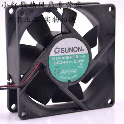 原装SUNON/建准 KD2408PTB1-6 24V 2.9W 8025 8CM 变频器散热风扇