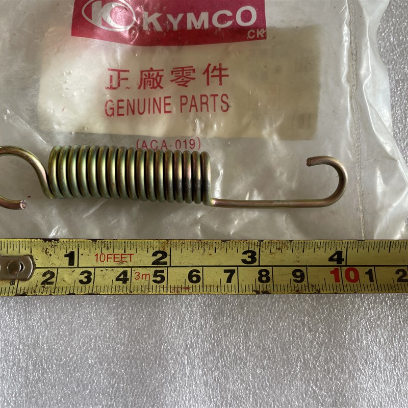 光阳原厂四冲程骑士车CK-100CC摩托车侧脚架/单撑弹簧/总长10.5cm