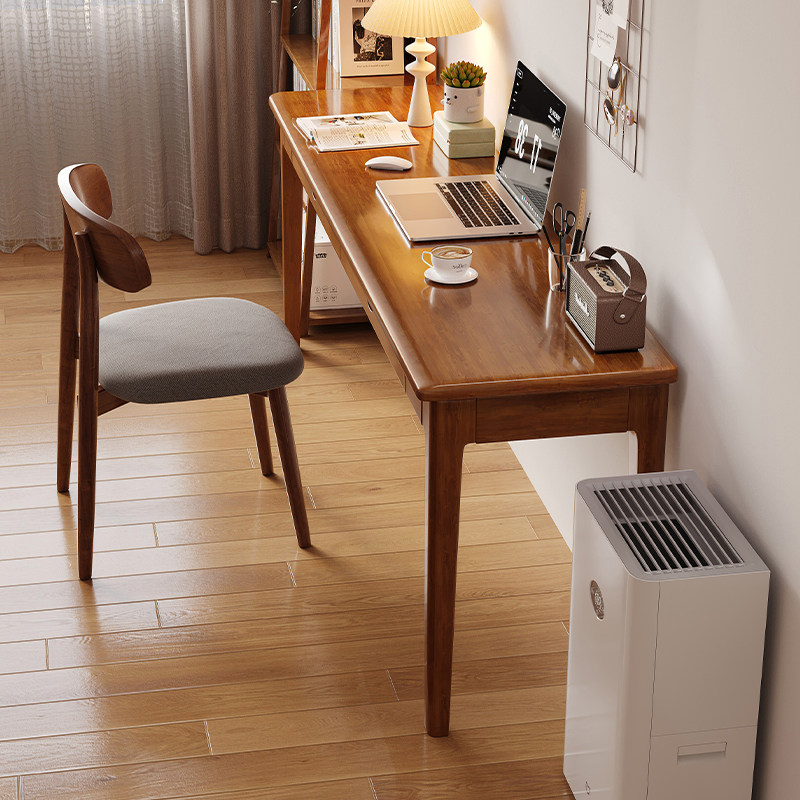 全实木新中式书桌书房靠墙窄桌家用卧室学习写字长条桌办公电脑桌,农用物资,苗木固定器/支撑器,淘宝优惠券,粉丝福利购,淘宝优惠卷