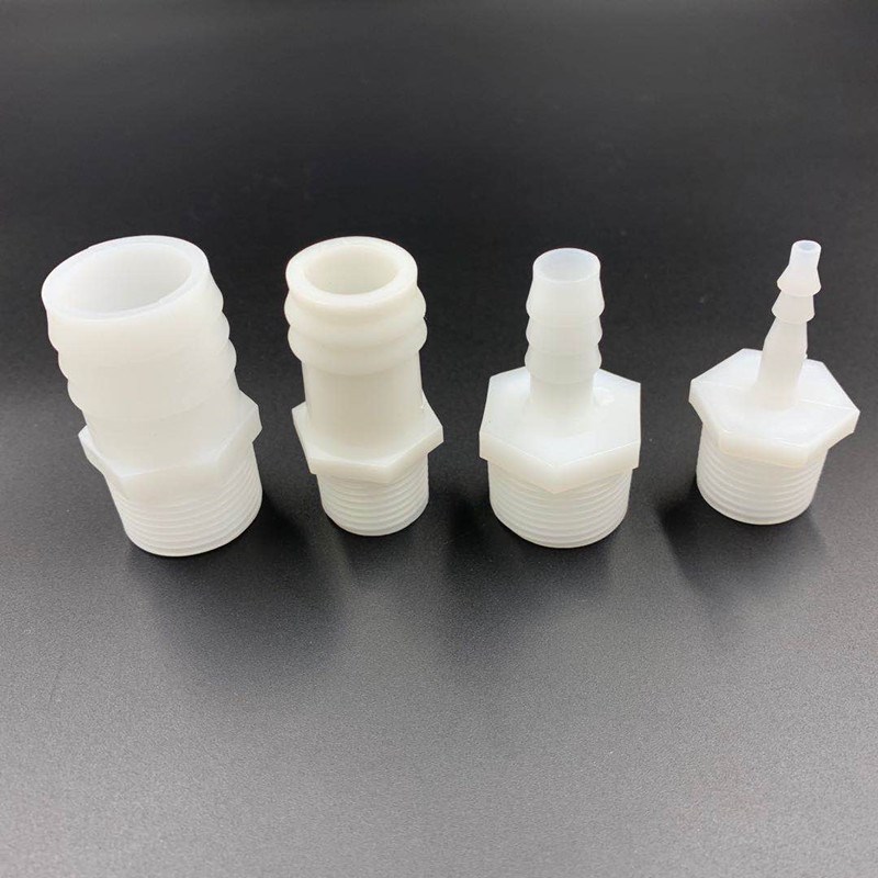 塑料外丝宝塔接头 分制4分6分丝牙直通 外螺纹软管接头