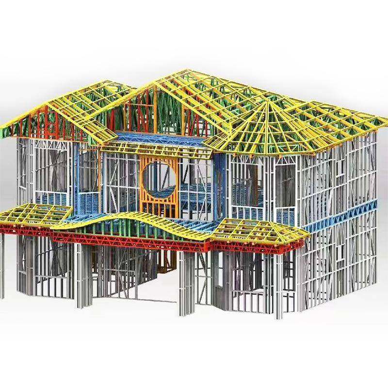 轻钢房屋轻钢龙骨材料出口建房钢材重钢别墅轻钢别墅佛山成都浙江