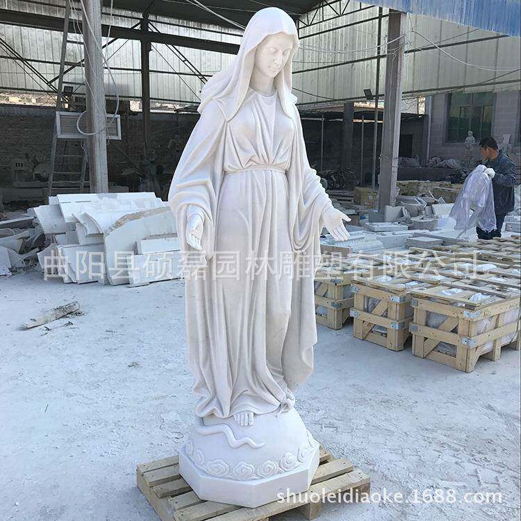供应曲阳大型欧式西方石雕汉白玉人物雕刻园林景观人物雕塑摆件