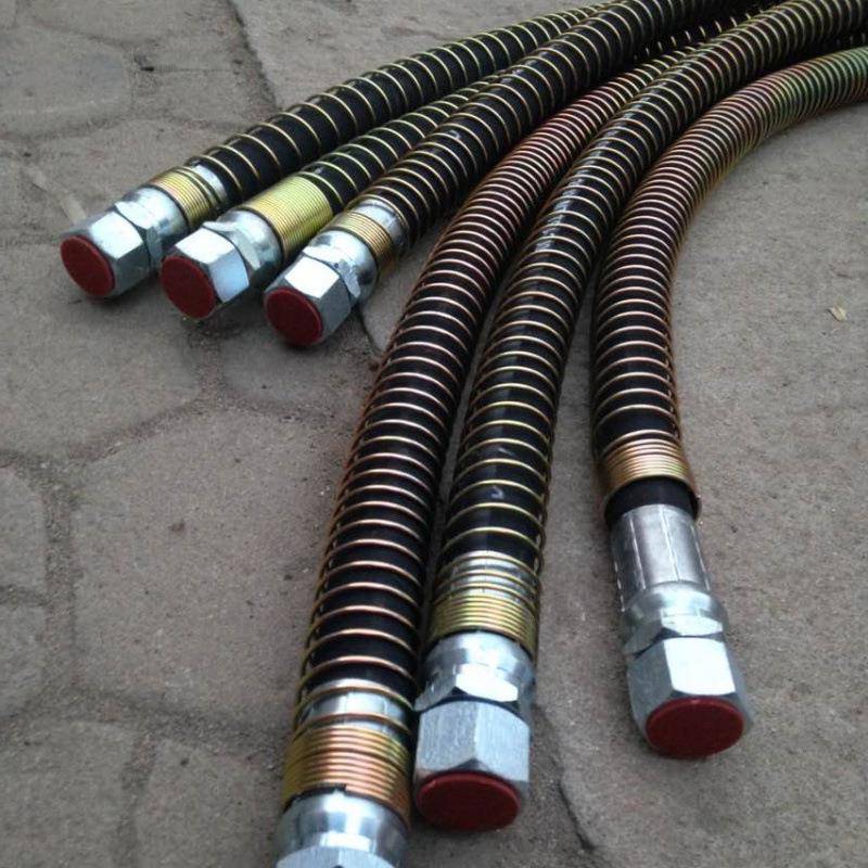 挖掘机油管高压钢丝编织橡胶管破碎锤液压油管液压支架胶管总成