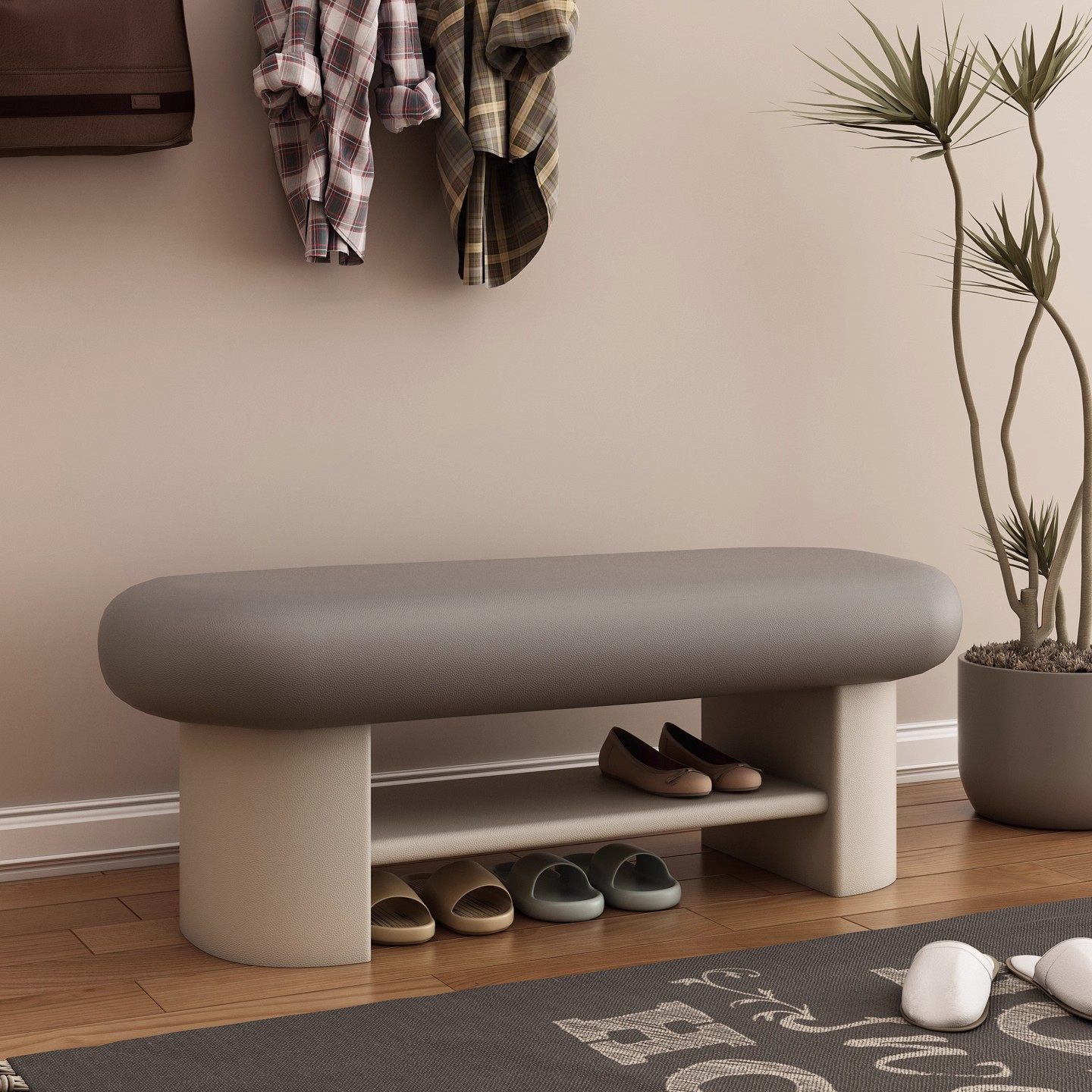 换鞋凳家用进门一体可坐鞋架蘑菇头长条沙发凳鞋柜入户门口穿鞋凳,住宅家具,换鞋凳,淘宝优惠券,粉丝福利购,淘宝优惠卷