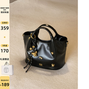 南风chio2nd 日常通勤手提单肩斜挎包 面包小狗托特包包女2025新款