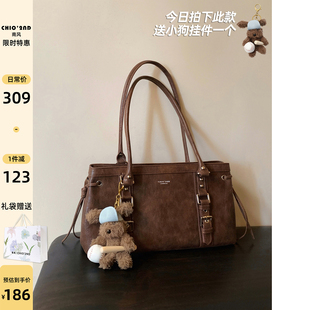 南风Chio2nd 托特包包女款2025新款秋冬复古通勤大容量手提单肩包