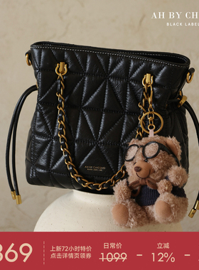 南风AH高端系列头层牛皮托特包2026超火精致包包女真皮菱格斜挎包