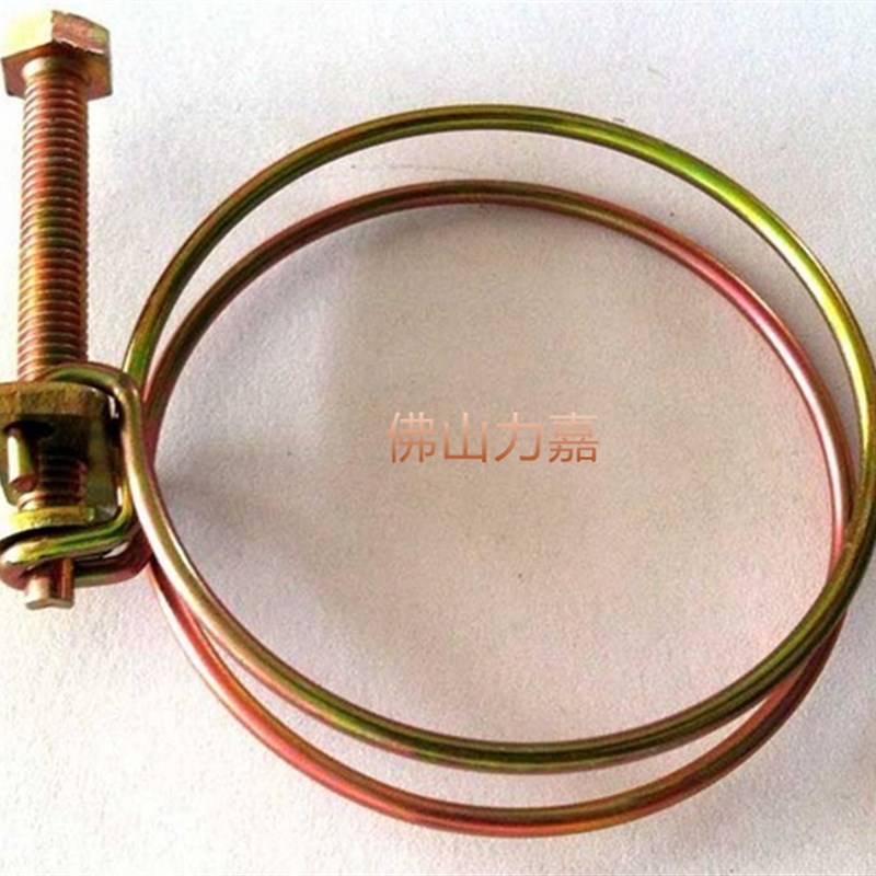 双钢丝喉箍 抱箍 管卡 管箍 管夹 喉卡钢丝箍 卡箍 强力箍 钢丝箍