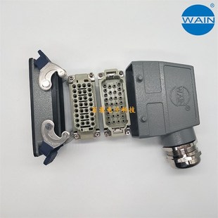 WAIN唯恩重载连接器32针双扣开孔底座上壳加高侧出HEE F哈丁 032M