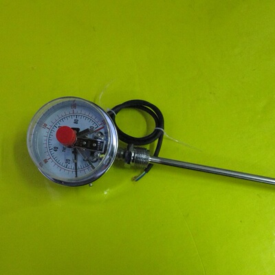 WSSX-411 0-100 L=400mm液压站用电接点双金属温度计电控温度计