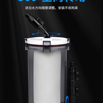 【肥鱼】尼特利1号前置过滤桶鱼缸无动力外置过滤器高密度海绵