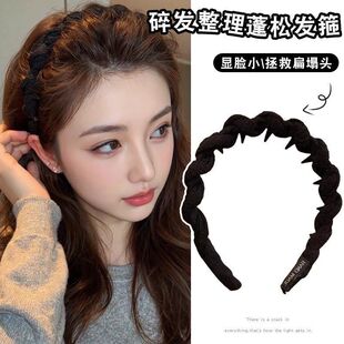 麻花编织扭结高颅顶发箍带齿防滑2026新款女气质蓬松洗脸发卡头饰