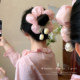 韩系超大郁金香花朵大肠发圈女高级感扎头发绳丸子头头绳头花头饰