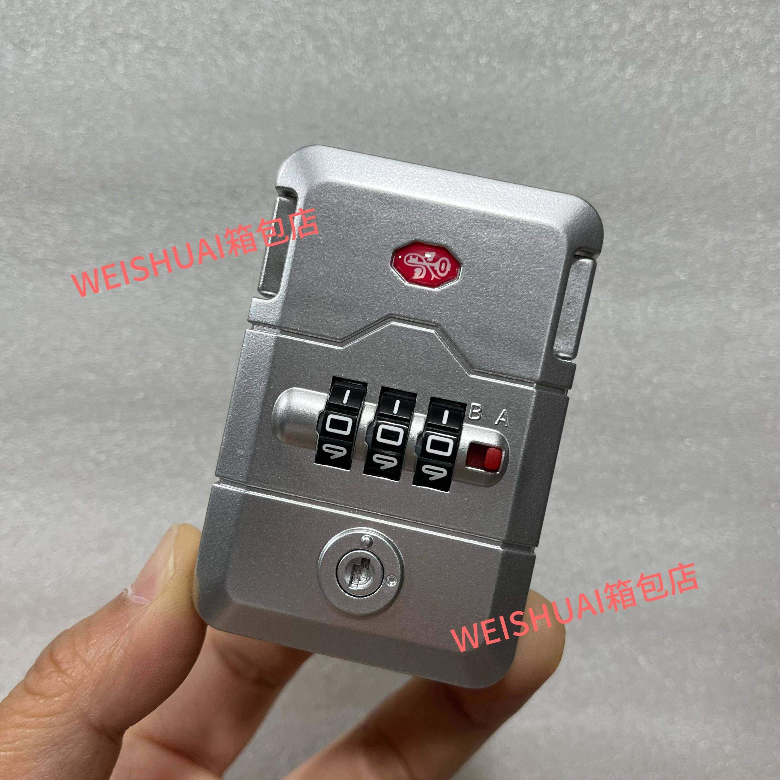 铝框箱锁异形框锁维修更换箱通用拉杆箱配件密码锁行李箱小方锁21