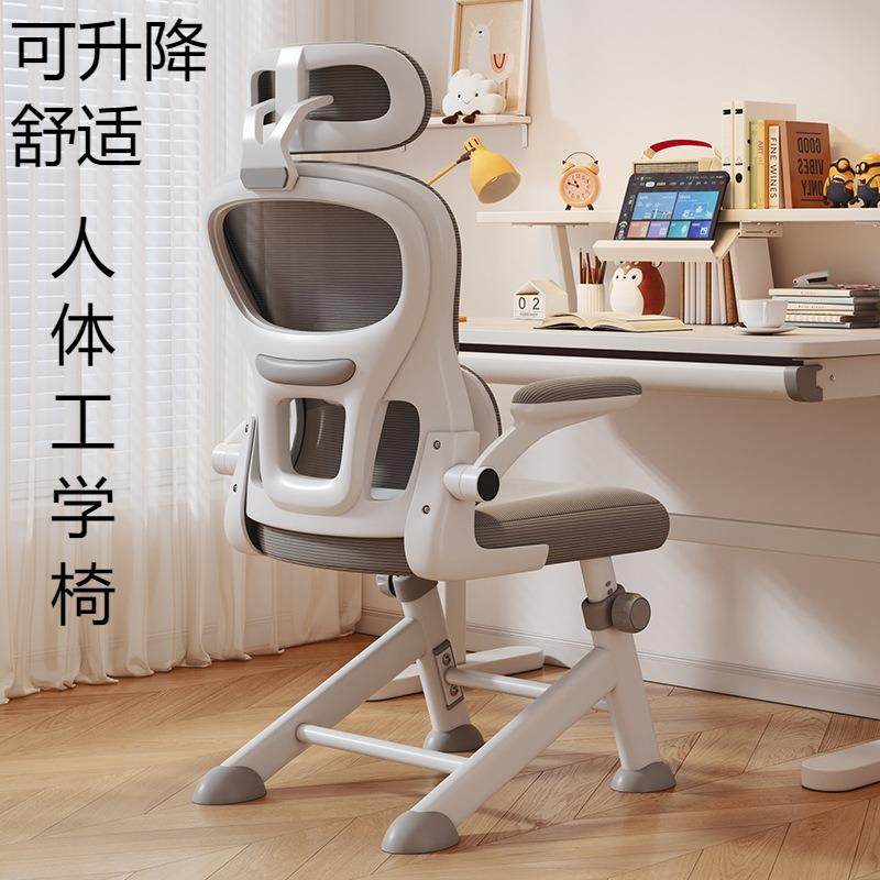 人体工学椅子不带轮可升降无轮宿舍儿童学习椅学生椅子舒适办公椅