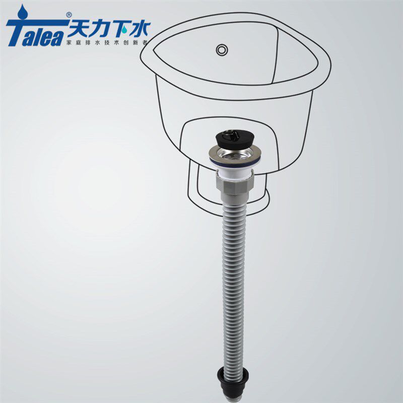 拖把池水池下水器下水头7cm口径 老式陶瓷盆落水器大理石漏水头70
