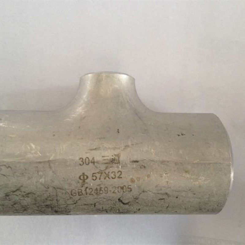 304不锈钢焊接三通114-89工业焊接等径变径冲压三通异径小168-60