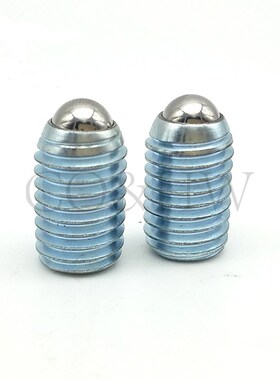 ZAC01经济型内六角孔型球头柱塞 镀锌弹弓定位珠 BPU3/4/5/6-M20