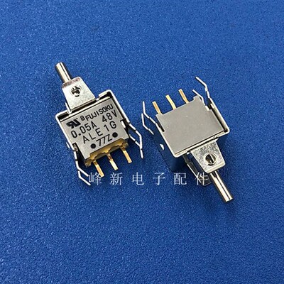 ALE1G-2M4-10日本双边复位3脚3档带支架拨动钮子开关纽子波动