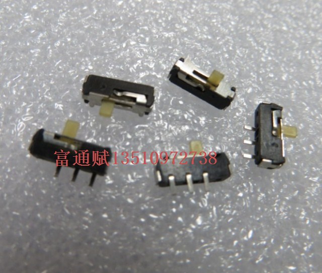 日本进口ALPS 贴片开关 3脚2档 侧拨开关 拨动开关 滑动开关