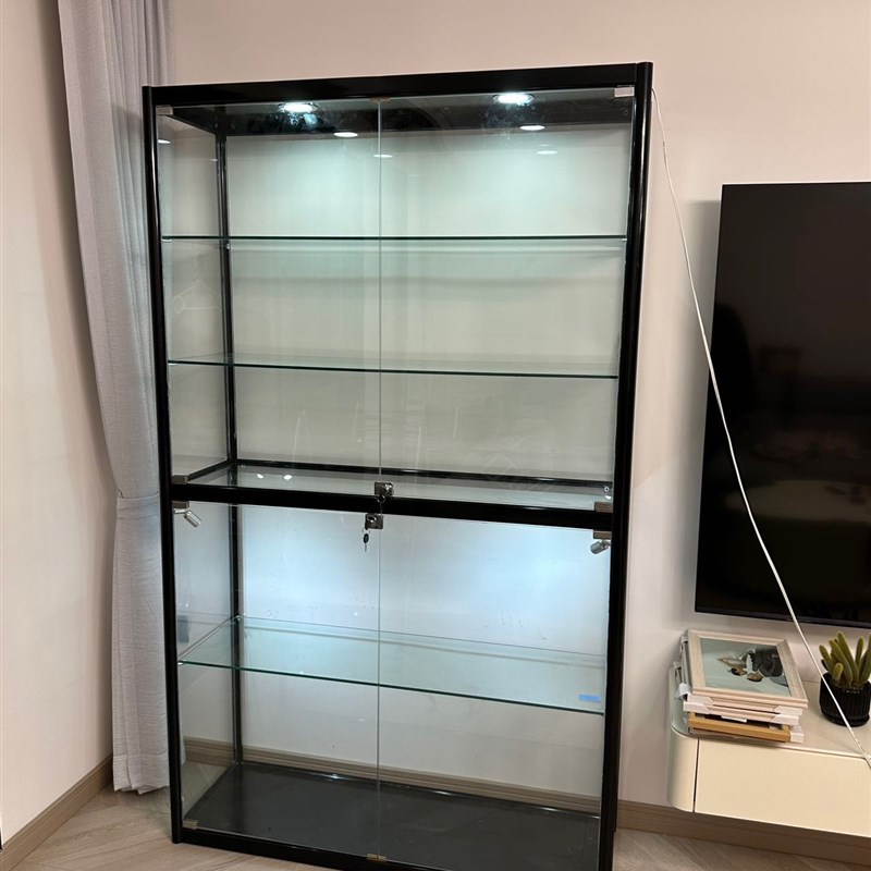 乌鲁木齐新款手办展示柜玻璃柜模型玩具透明家用收纳柜礼品酒柜
