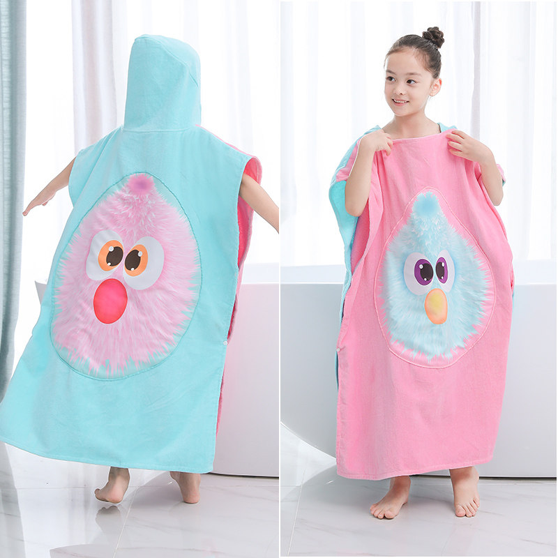 儿童浴巾斗篷纯棉带帽吸水洗澡毛巾家用男女可穿可裹速干浴袍宝宝,婴童用品,浴巾,淘宝优惠券,粉丝福利购,淘宝优惠卷