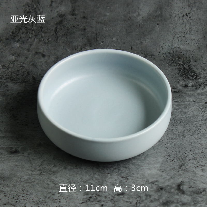 云和堂陶c瓷韩式小圆碟家用泡菜碗火锅碗味碟沾酱料碟小菜碟包邮