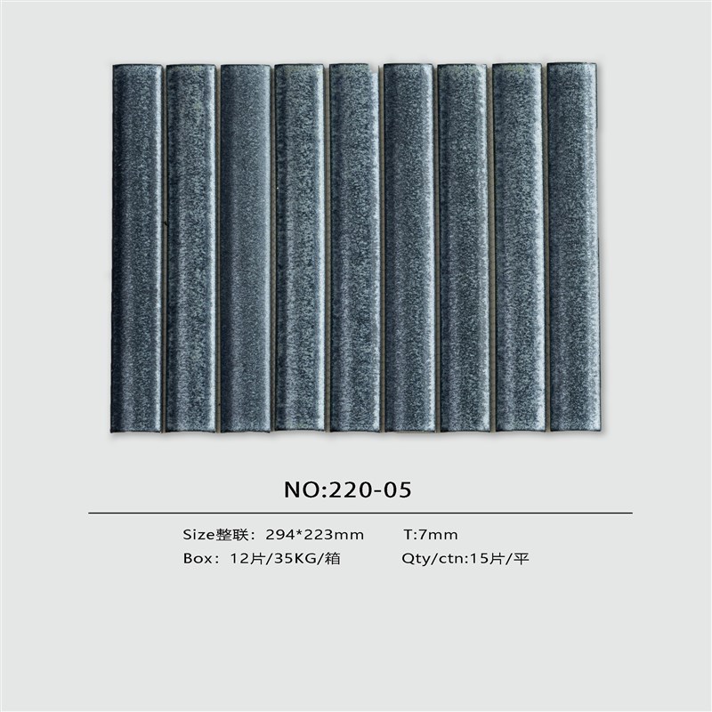 复古波浪b面马赛克瓷砖浴室阳台厨房民宿酒店别墅墙砖吧台背景墙