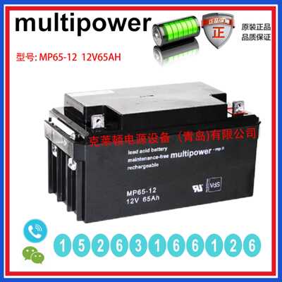 multipower蓄电池MP65-12 12V65AH 精密仪器长寿命光伏发电