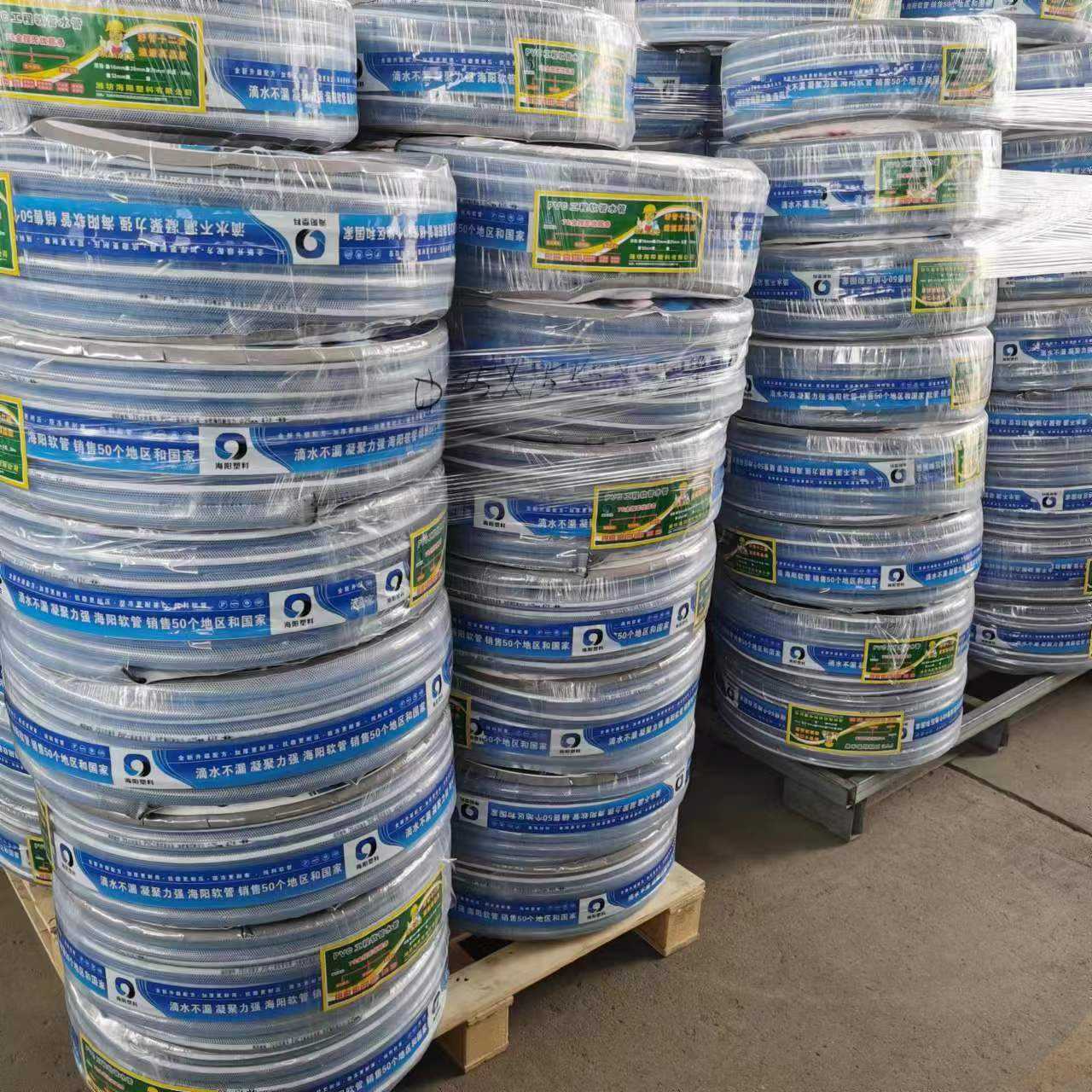 PVC透明蛇皮管多股线工程软管pvc水管带线网纹管防冻灌溉管纤维管