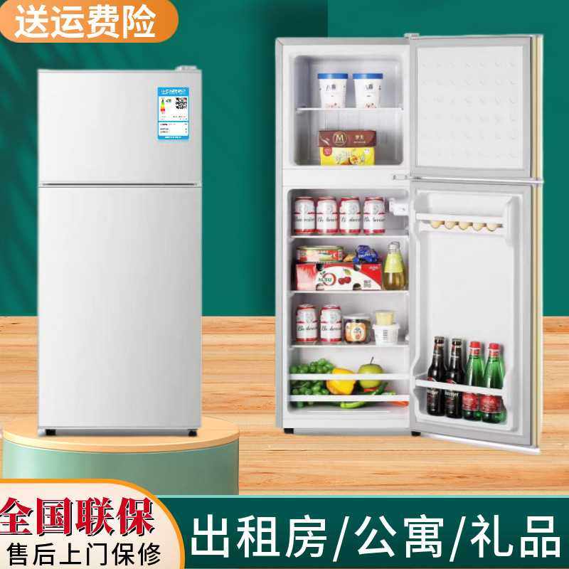 双开门冰箱小型家用单人出租房宿舍公寓大容量节能冷冻小电冰箱