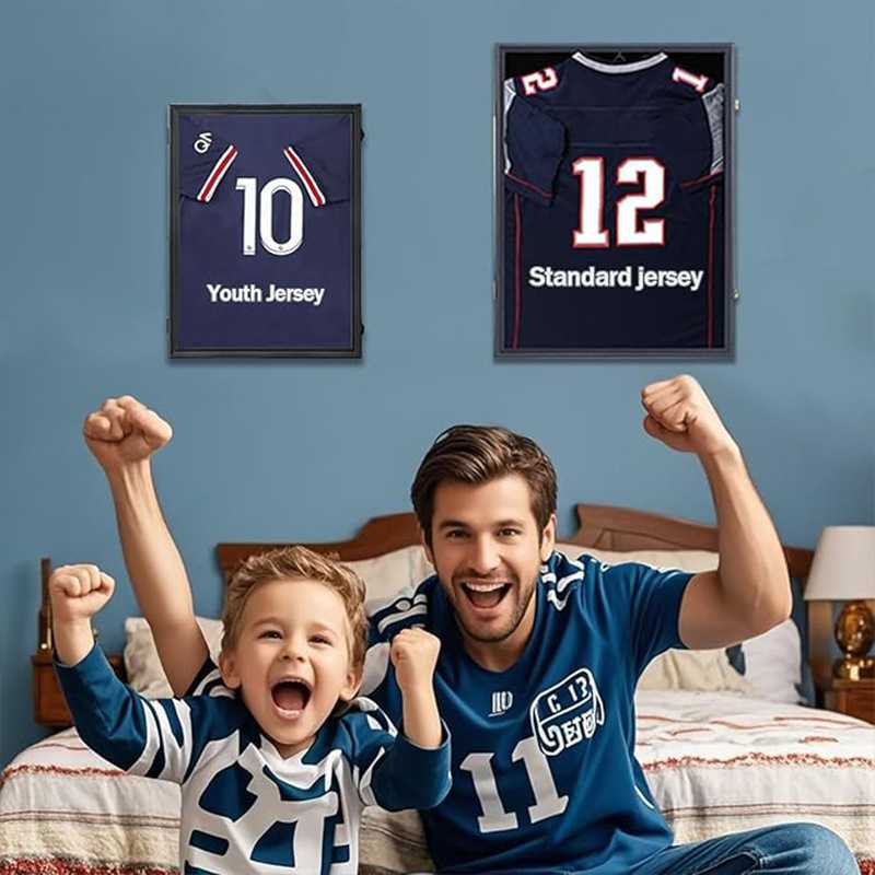 亚马逊球衣框展示装裱篮球足球收藏框架大尺寸装裱挂墙相框