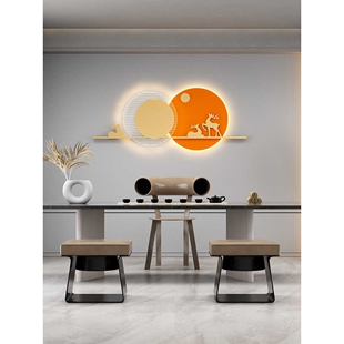 客厅沙发背景墙装饰墙灯免接线卧室床头轻奢艺术创意长条挂画壁灯