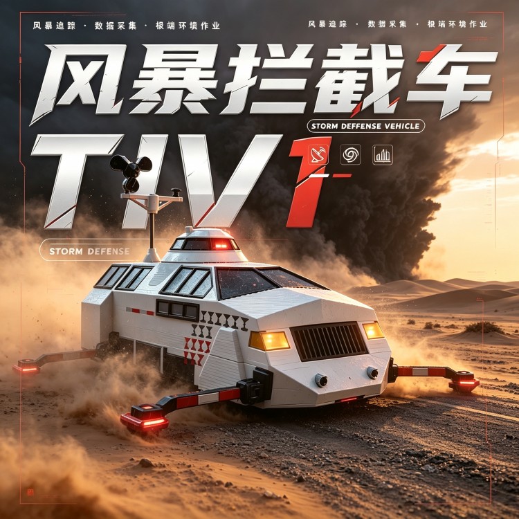【现货秒发】TIV1风暴追逐者龙卷风拦截车玩具可部署可升降可移动