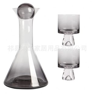 醒酒器水杯 祁县人工吹制轻奢风酒具套装
