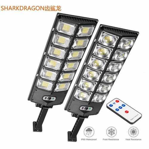 太阳能路灯跨境一体化太阳能庭院灯带遥控户外人体感应太阳能灯